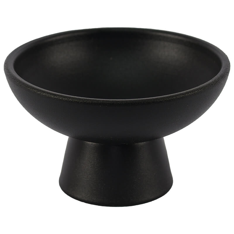 Tano Footed Compact Black Vase - Retail Therapy Online