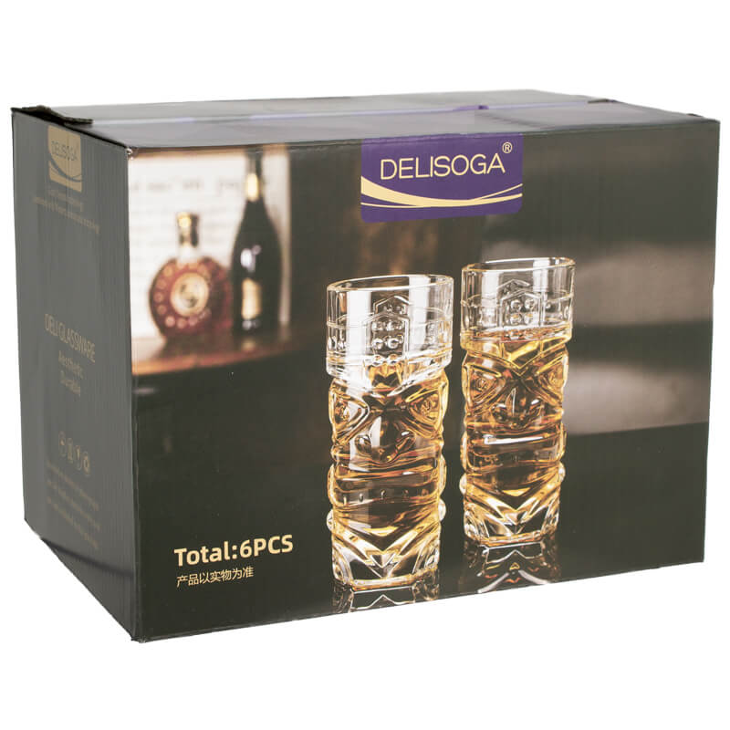 Tiki Cocktail Glasses 380ml - Set of 6 - Retail Therapy Online