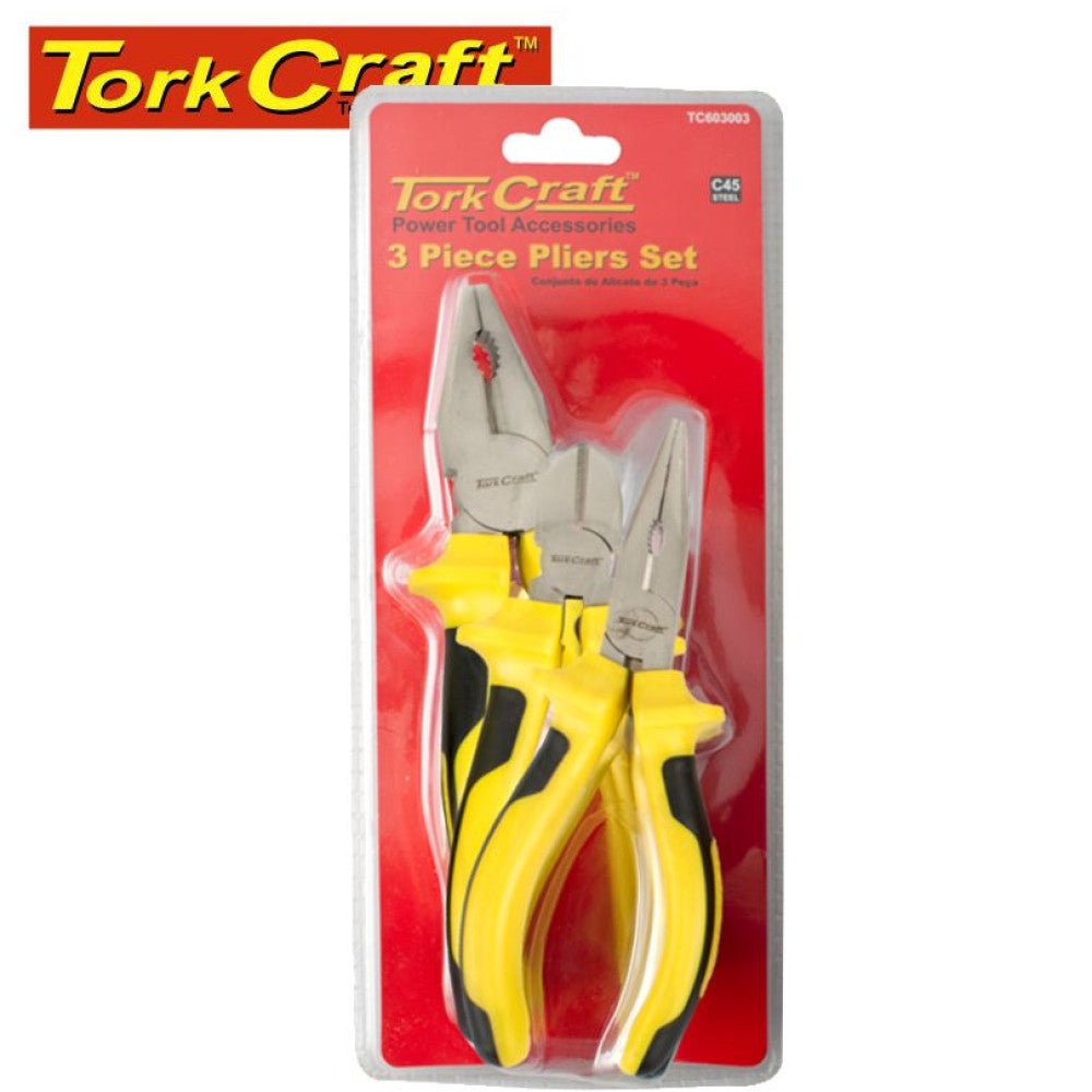 Tork Craft Plier Combination Set - 3pc - Retail Therapy Online