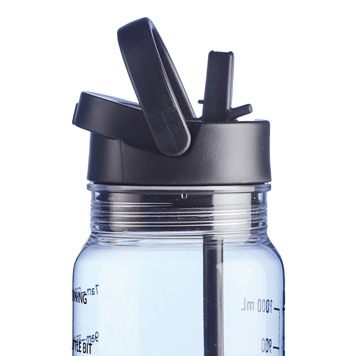 Torrent Motivational Water Bottle With Straw 1L - Retail Therapy Online