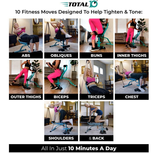 Total10 Full Body Home Workout Machine - Retail Therapy Online