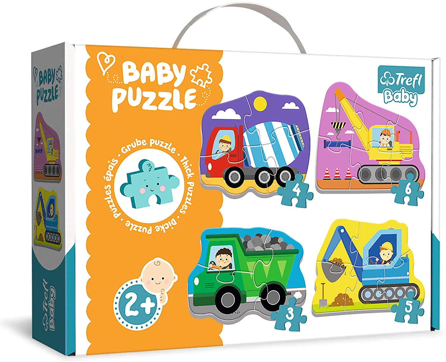 Trefl Puzzles - Baby Classic - Vehicles on Site - Retail Therapy Online