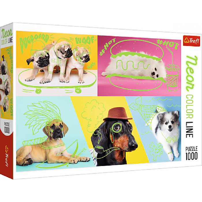 Trefl Puzzles - Far Out Dogs 1000pc - Retail Therapy Online