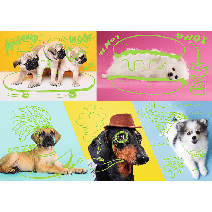 Trefl Puzzles - Far Out Dogs 1000pc - Retail Therapy Online