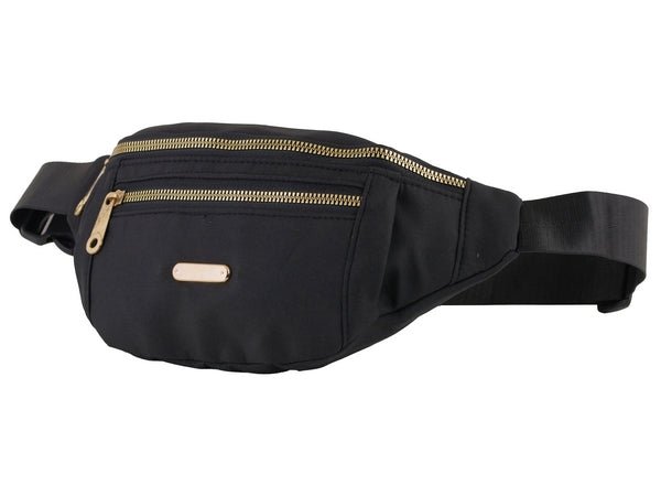 Triple Zip Moon Bag - Retail Therapy Online