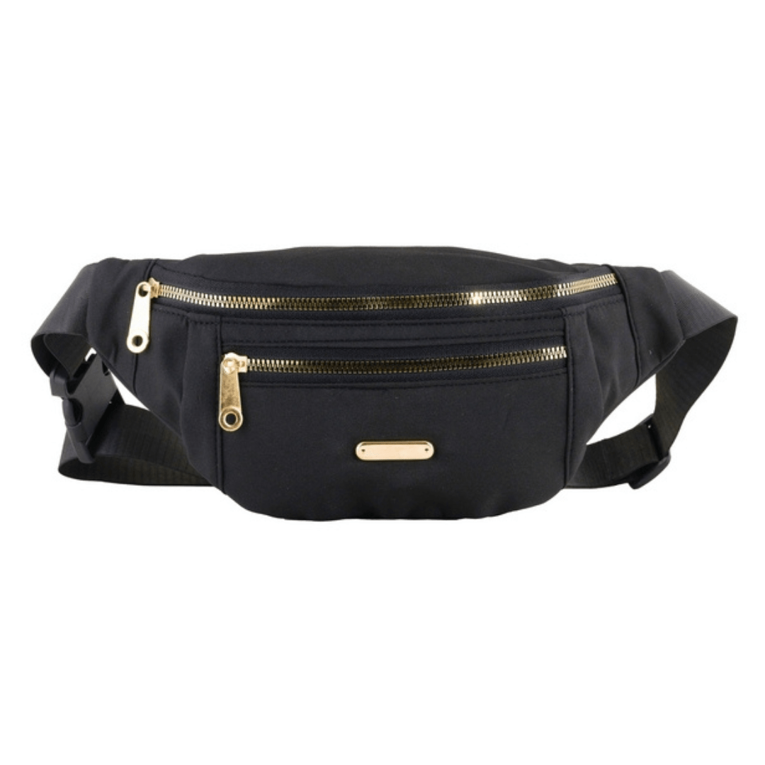 Triple Zip Moon Bag - Retail Therapy Online