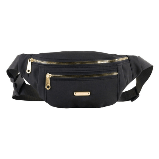 Triple Zip Moon Bag - Retail Therapy Online
