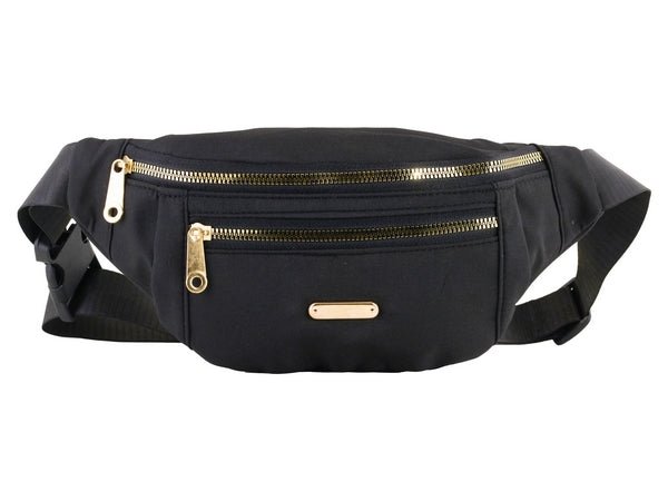 Triple Zip Moon Bag - Retail Therapy Online