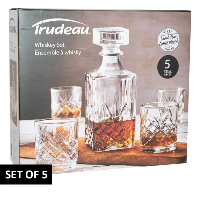 Trudeau Whiskey Set - 5pc - Retail Therapy Online