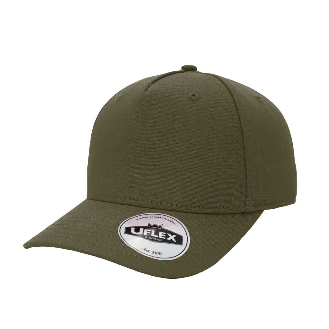 Uflex 5 Panel Curved Peak Snapback Cap - Retail Therapy Online