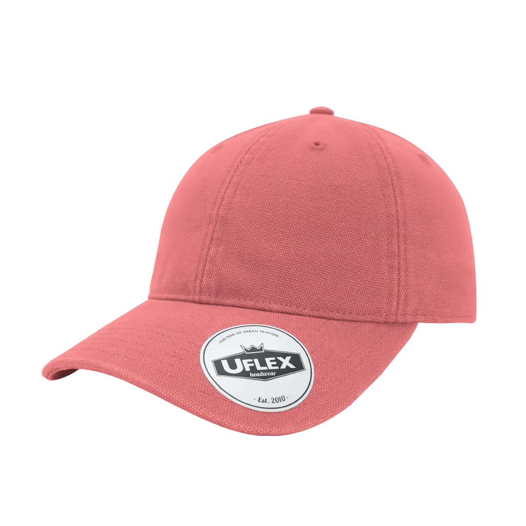 Uflex 6P Washed Canvas Unstructured Cap - Retail Therapy Online