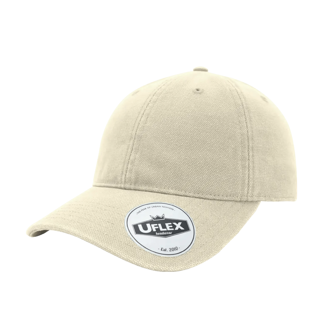 Uflex 6P Washed Canvas Unstructured Cap - Retail Therapy Online