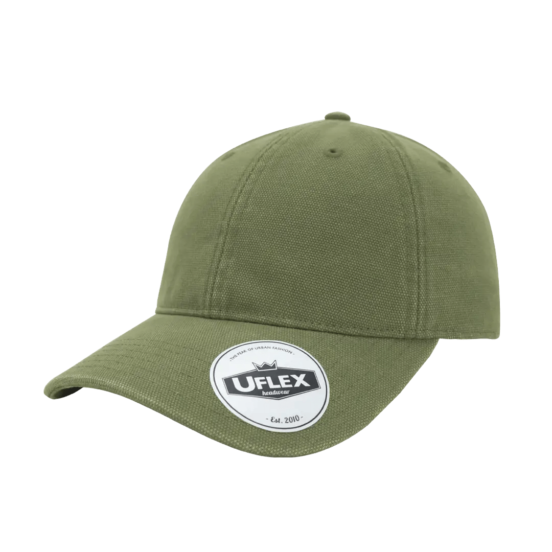 Uflex 6P Washed Canvas Unstructured Cap - Retail Therapy Online