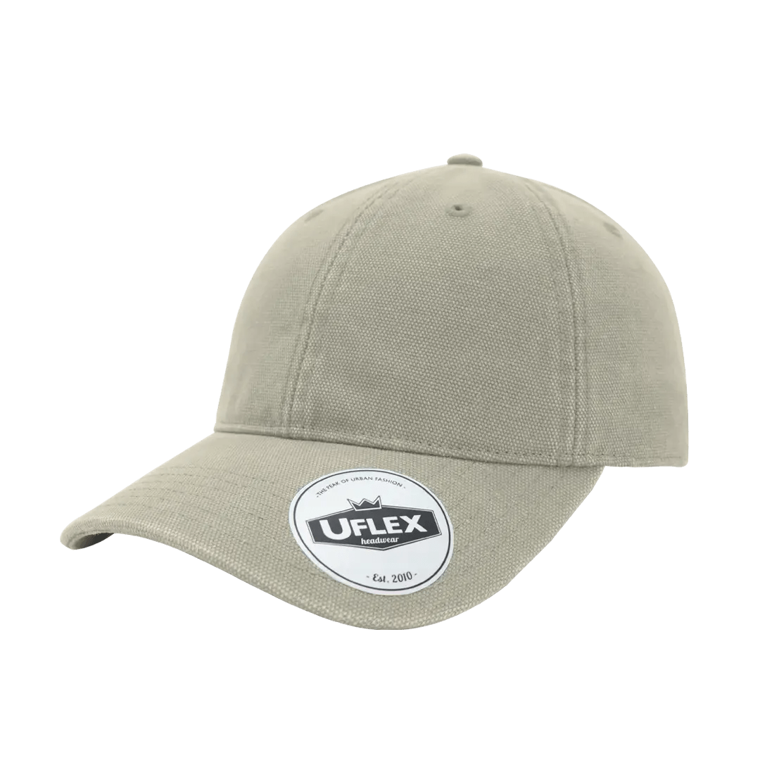 Uflex 6P Washed Canvas Unstructured Cap - Retail Therapy Online