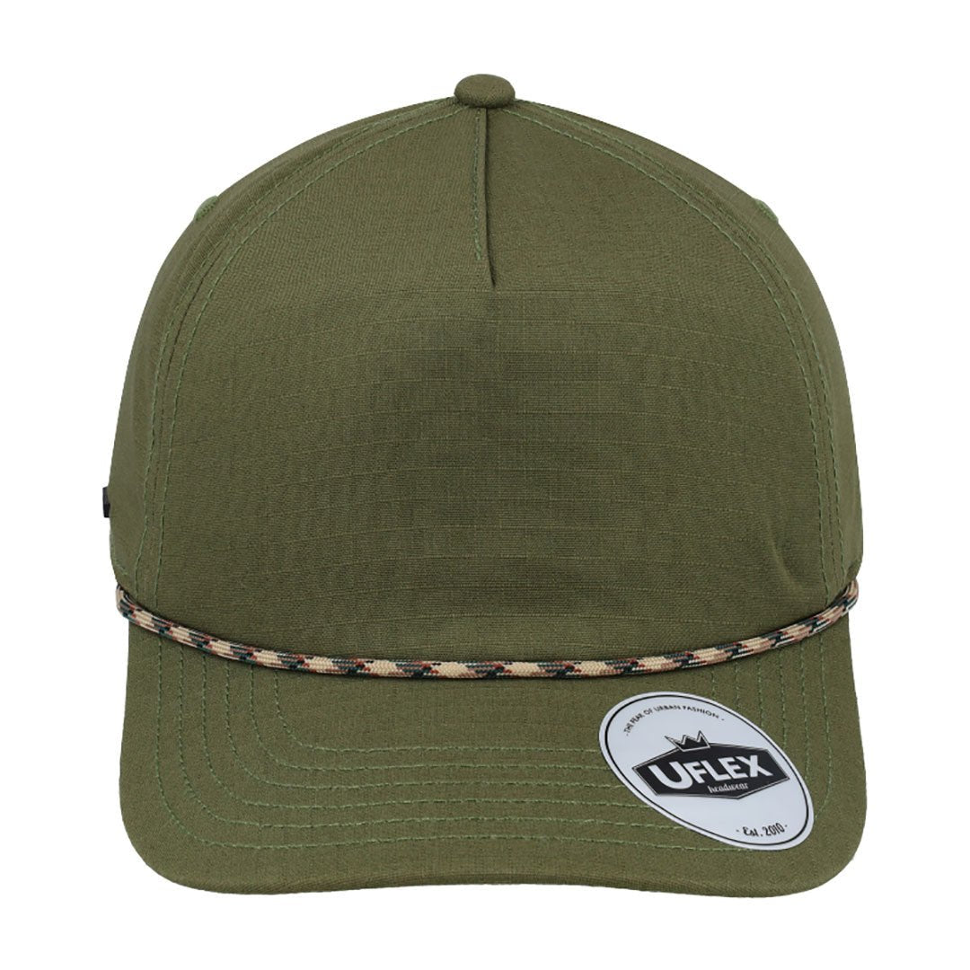 Uflex Ripstop Unstructured 5 Panel with Detail - Retail Therapy Online