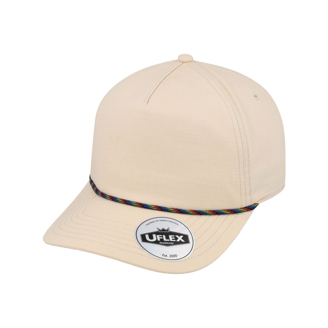 Uflex Ripstop Unstructured 5 Panel with Detail - Retail Therapy Online