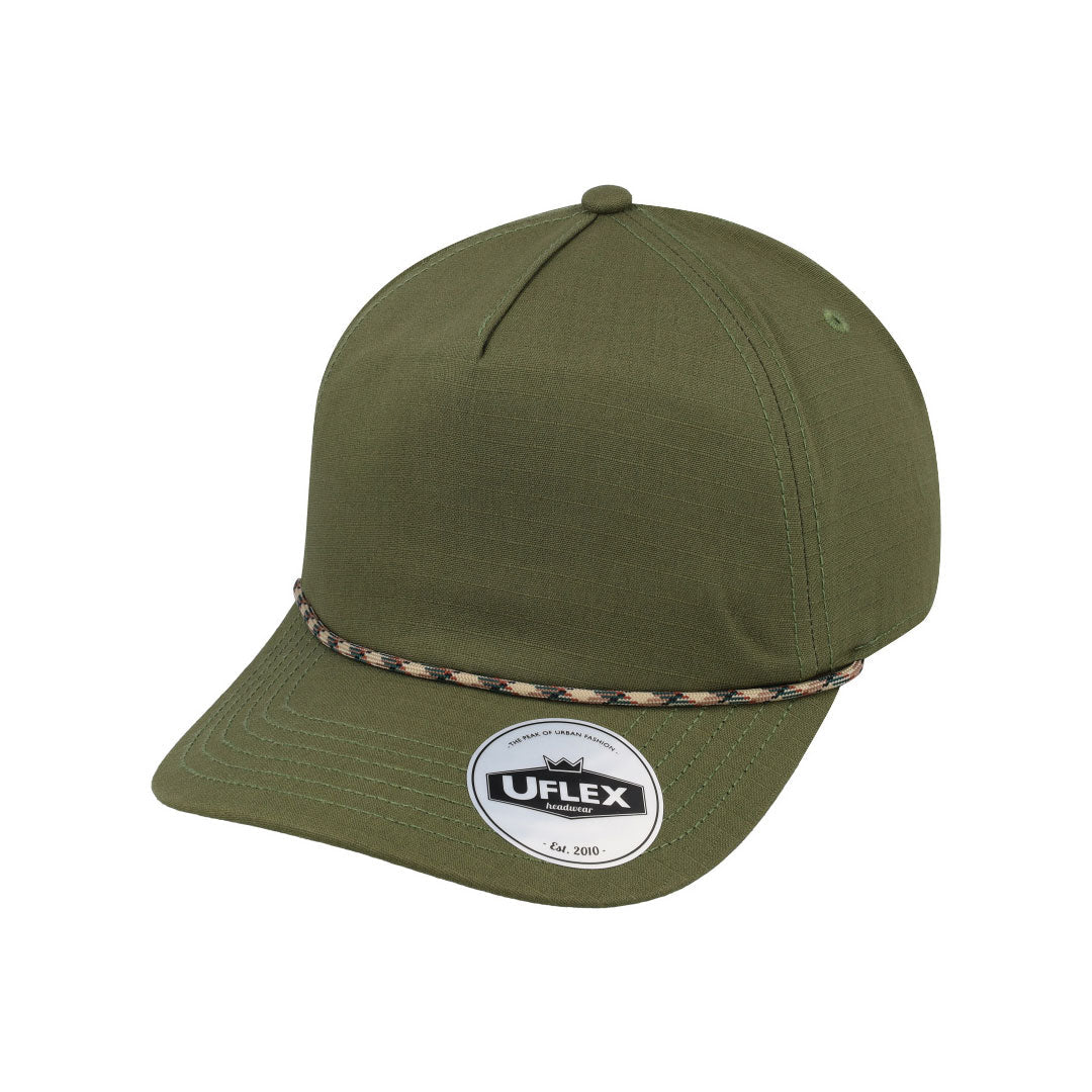 Uflex Ripstop Unstructured 5 Panel with Detail - Retail Therapy Online