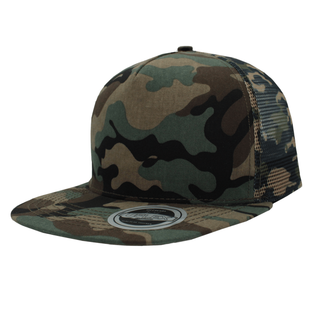 Uflex Trucker Flat Peak - 5 Panel - Retail Therapy Online