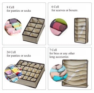 Underwear Drawer Organiser - Set of 4 - Retail Therapy Online