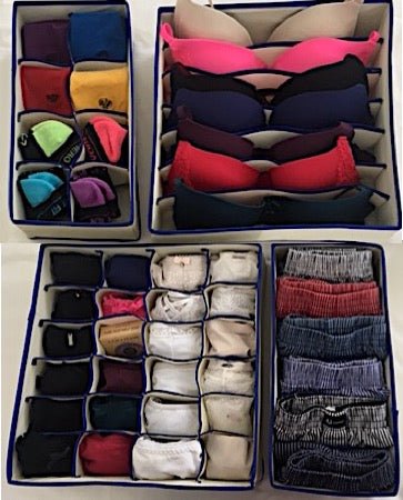 Underwear Drawer Organiser - Set of 4 - Retail Therapy Online