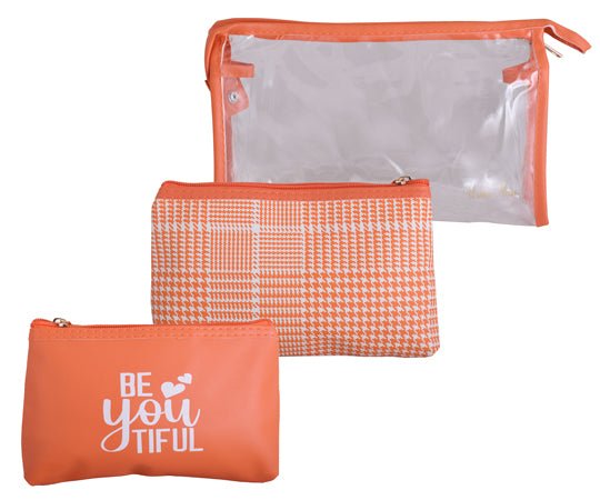 Urban Muse Be - you - tiful Cosmetic 3pc Bag Set - Retail Therapy Online