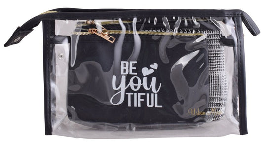 Urban Muse Be - you - tiful Cosmetic 3pc Bag Set - Retail Therapy Online