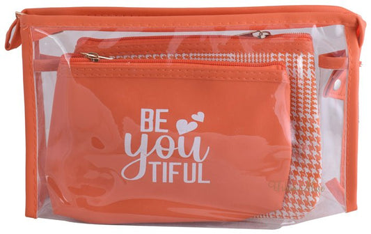 Urban Muse Be - you - tiful Cosmetic 3pc Bag Set - Retail Therapy Online