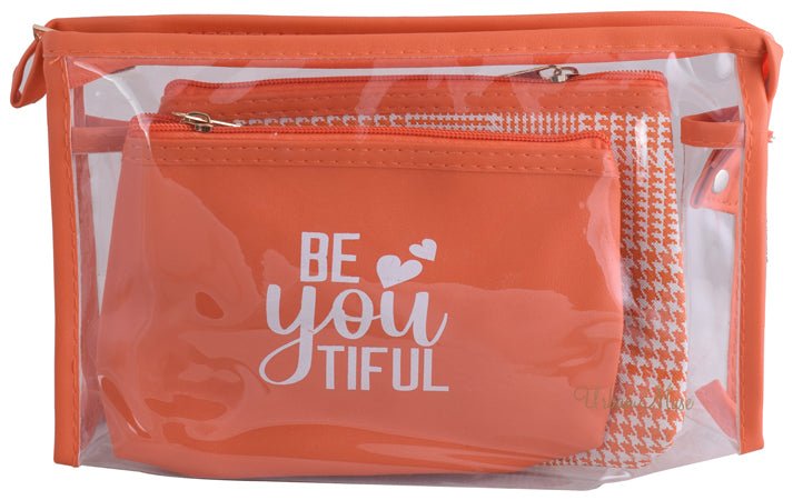 Urban Muse Be - you - tiful Cosmetic 3pc Bag Set - Retail Therapy Online