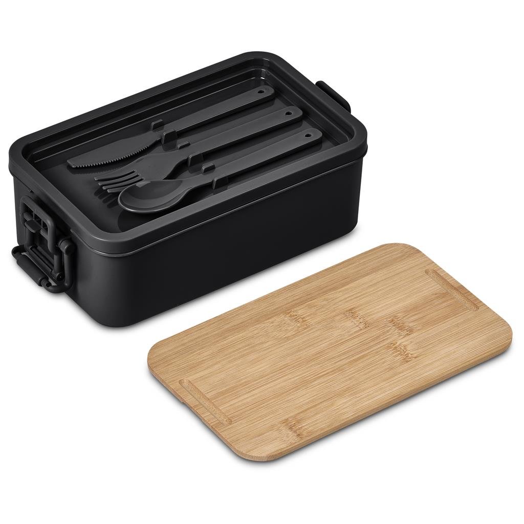 Urban Terrain Lakeside Double Layer Lunch Box & Cutlery Set - Retail Therapy Online