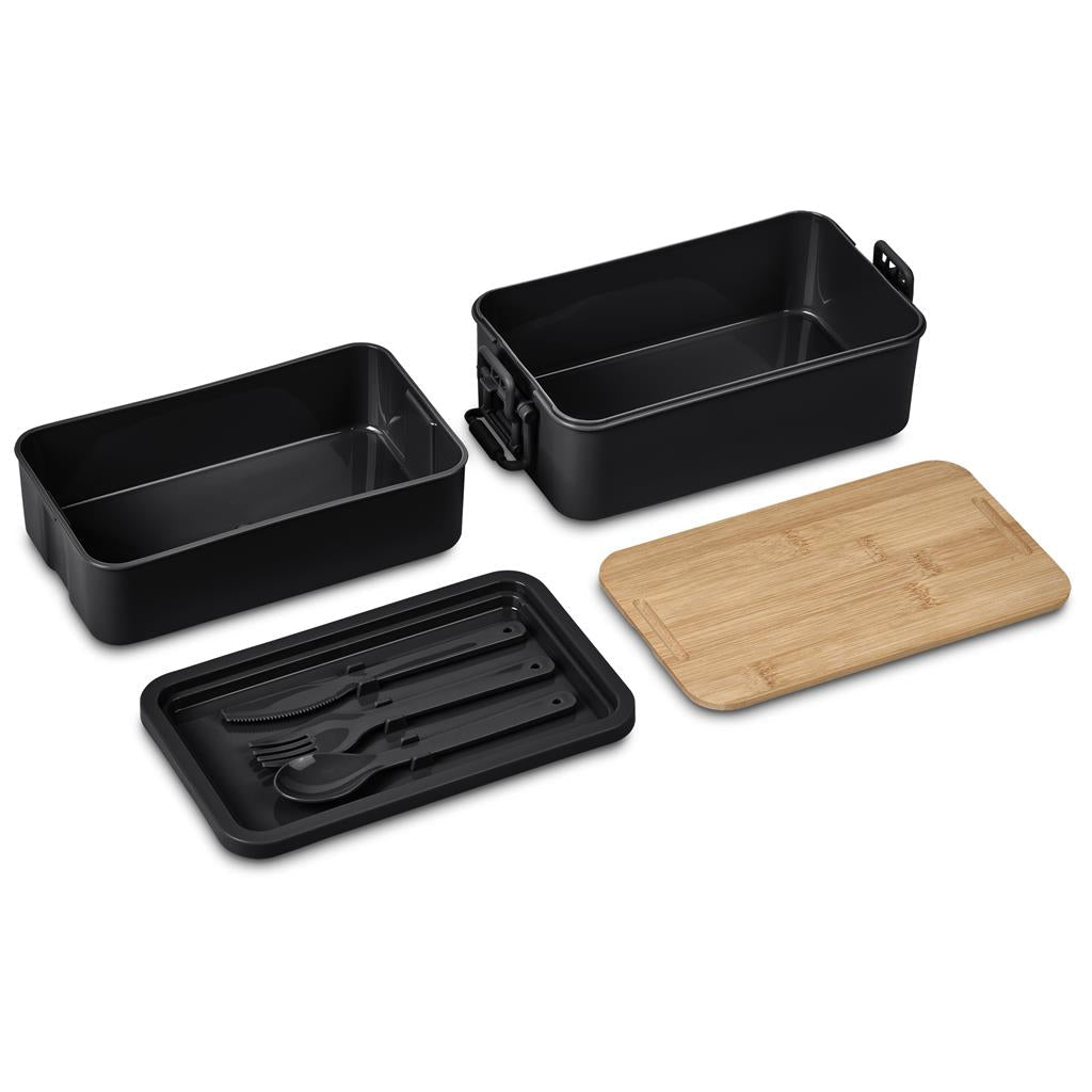 Urban Terrain Lakeside Double Layer Lunch Box & Cutlery Set - Retail Therapy Online