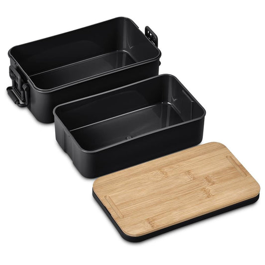 Urban Terrain Lakeside Double Layer Lunch Box & Cutlery Set - Retail Therapy Online