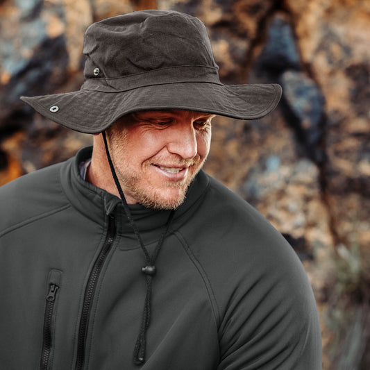Urban Terrain Somabula Oilskin Wide Brim Hat - Retail Therapy Online