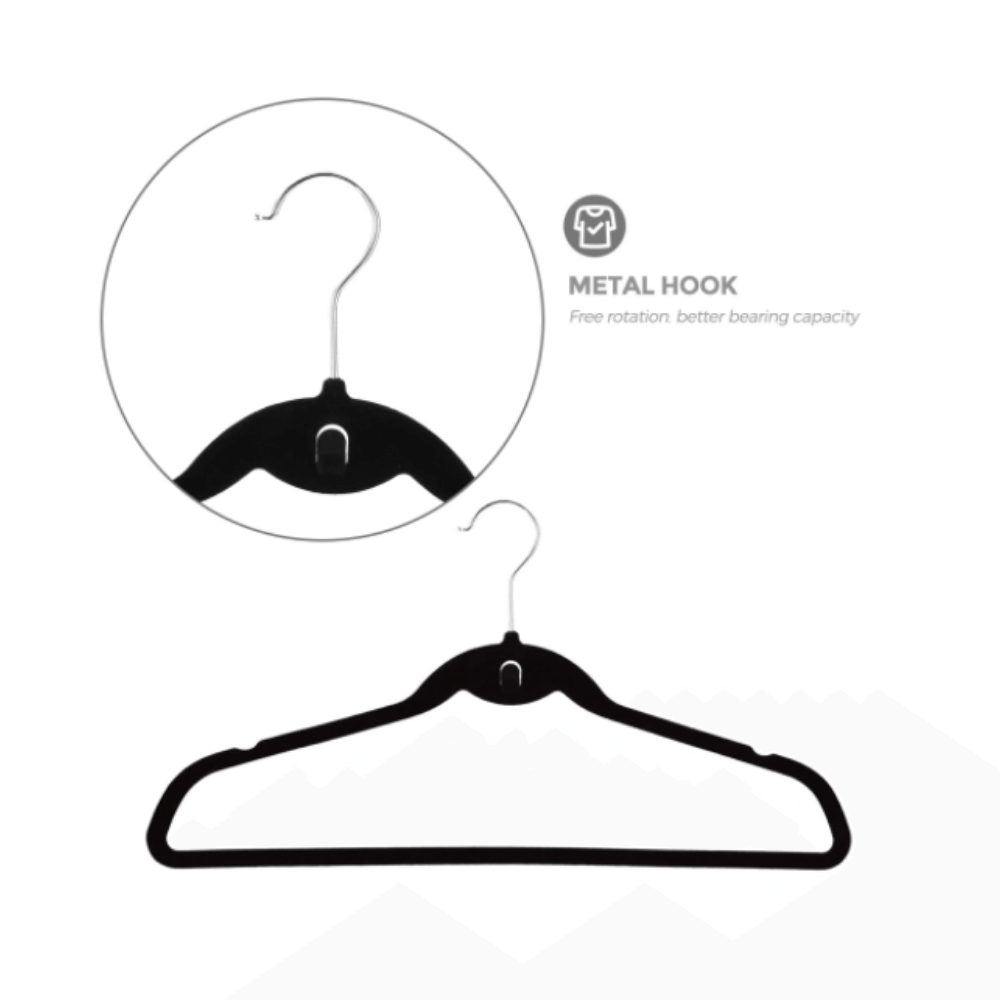 Velvet Non - Slip Hangers - Retail Therapy Online