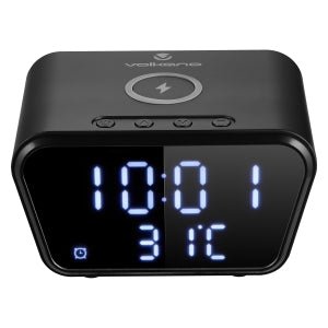 Volkano Awake Series Alarm Clock with Wireless Charger - Retail Therapy Online