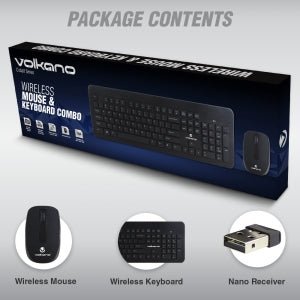 Volkano Cobalt Series Wireless Keyboard & Mouse - Retail Therapy Online
