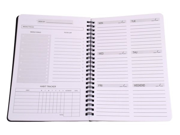 Weekly Planner A5 Notebook - Retail Therapy Online