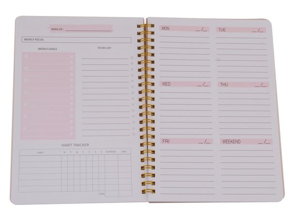 Weekly Planner A5 Notebook - Retail Therapy Online