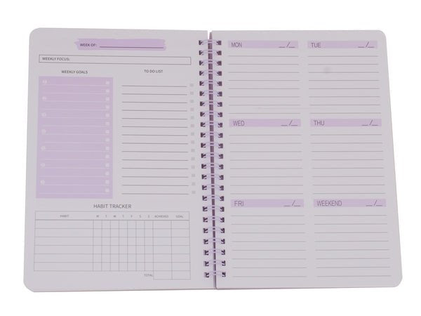 Weekly Planner A5 Notebook - Retail Therapy Online