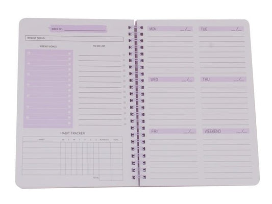 Weekly Planner A5 Notebook - Retail Therapy Online