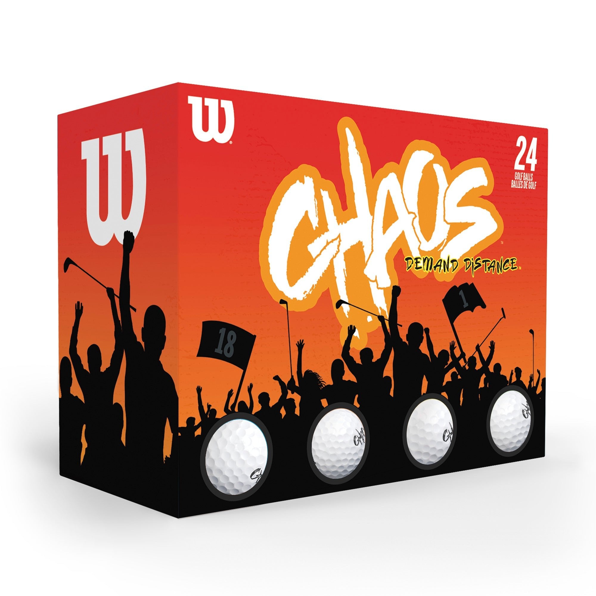 Wilson Chaos Golf Balls (Double Dozen) - Retail Therapy Online