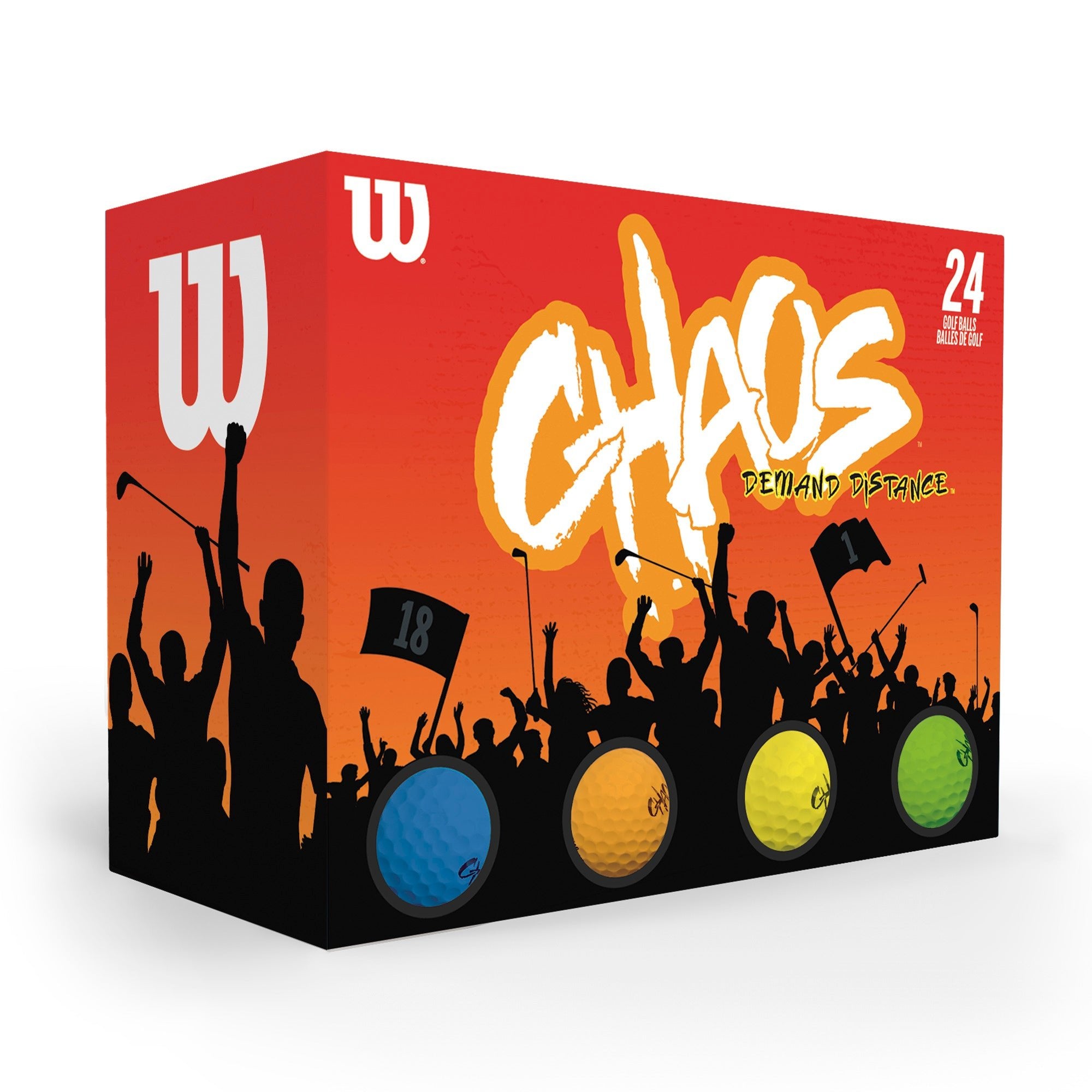 Wilson Chaos Golf Balls (Double Dozen) - Retail Therapy Online