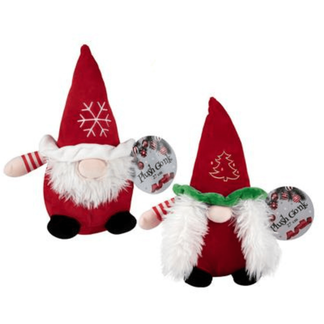Xmas Large Plush Gnome - 27cm - Retail Therapy Online