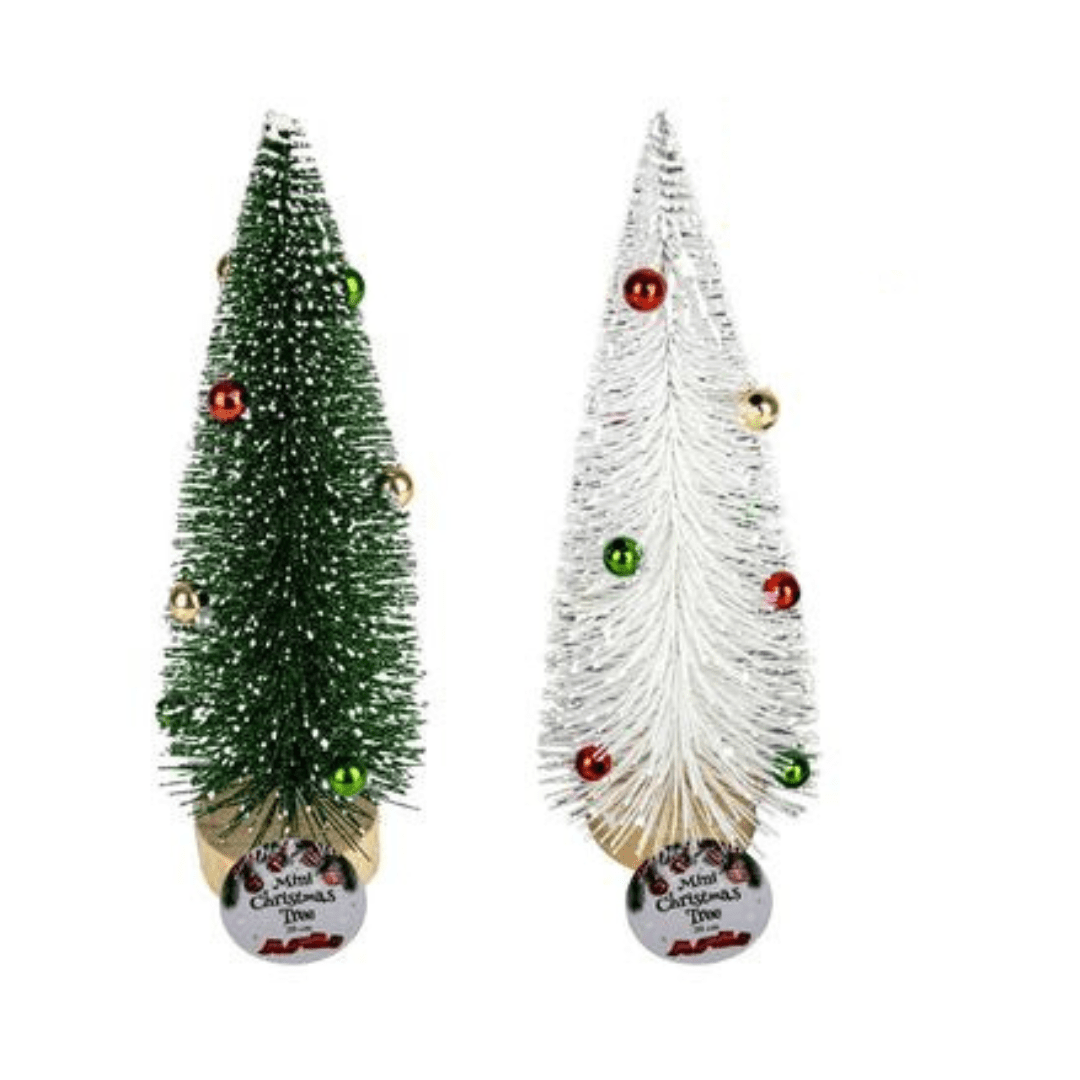 Xmas Table Decor Mini Tree 20cm - Set of 2 - Retail Therapy Online