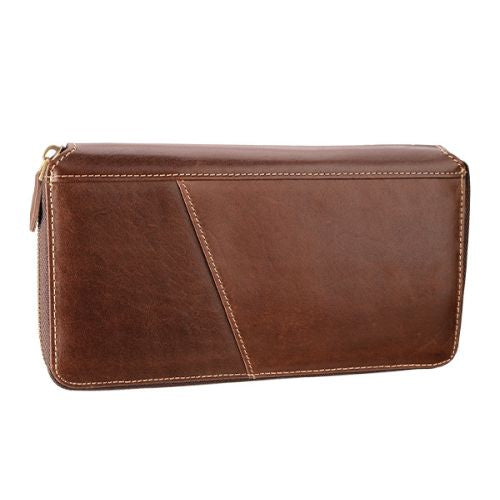 Adpel Sonic Zip Genuine Leather Travel Wallet - Retail Therapy Online