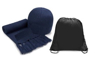 Nebraska Scarf & Beanie Set with Bag - Retail Therapy Online