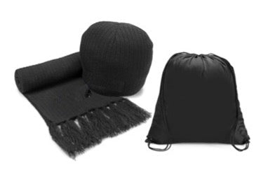 Nebraska Scarf & Beanie Set with Bag - Retail Therapy Online