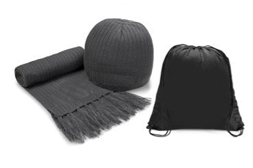 Nebraska Scarf & Beanie Set with Bag - Retail Therapy Online