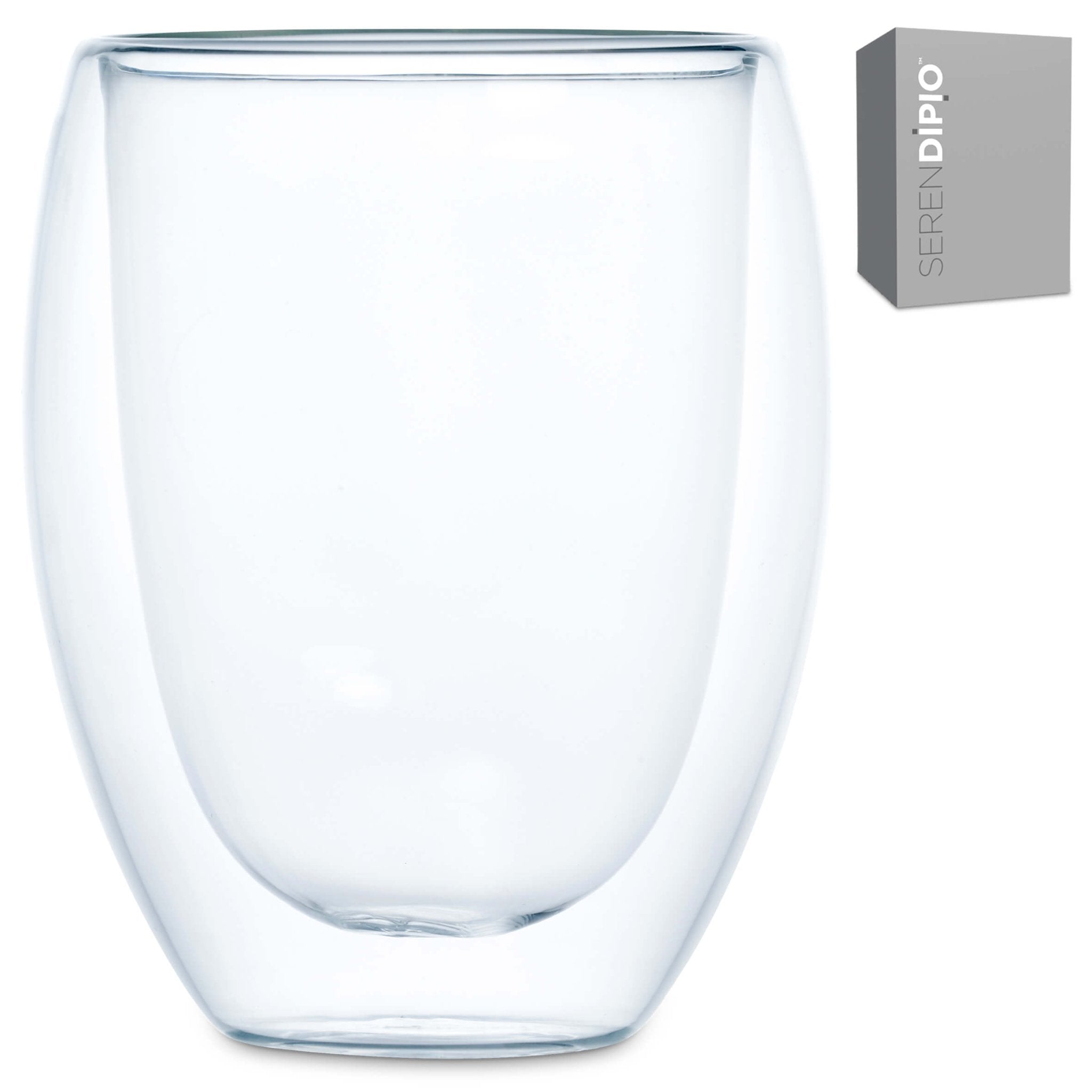 Serendipio Lorenzo Double - Wall Glass Cup - 350ml - Retail Therapy Online